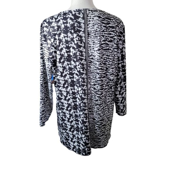 Square Pattern Blouse Patch Buttons Quilted Style Womens XL Unbranded Cotton Mix - Picture 5 of 13